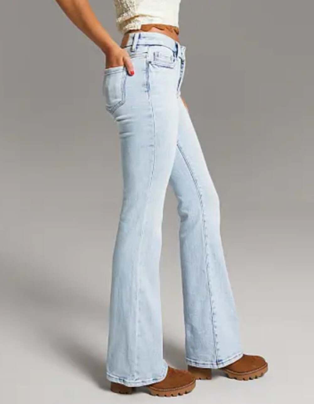 EUC BKE Andi Boot Cut Mid-Rise Stretch Jeans - 24 waist